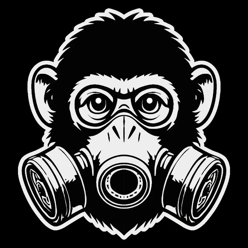 Masque à gaz de singe