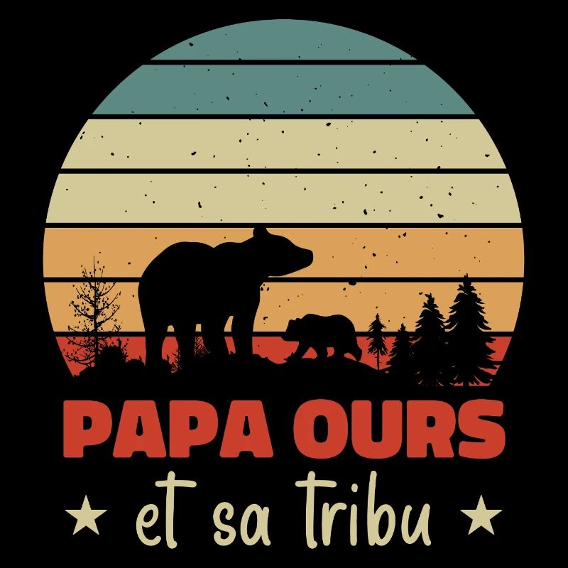 Papa Bear and His Tribe, Humor Gift