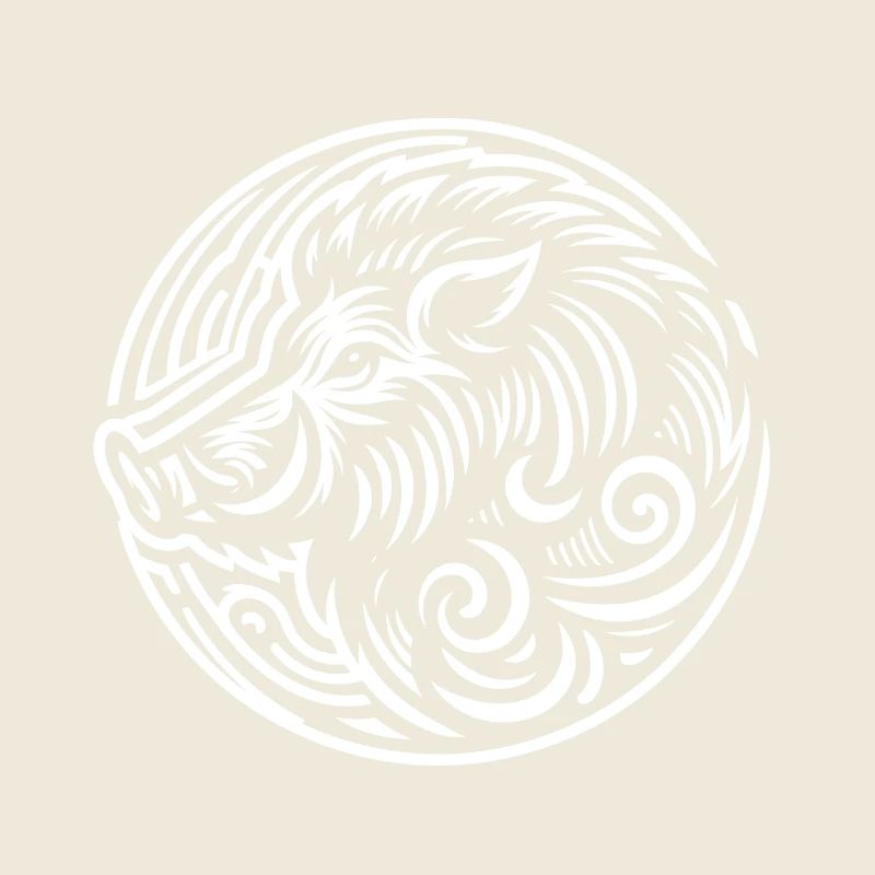 Tribal Boar Head