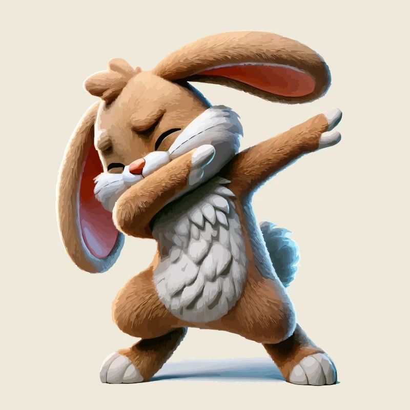 Rabbit Dabbing Comic