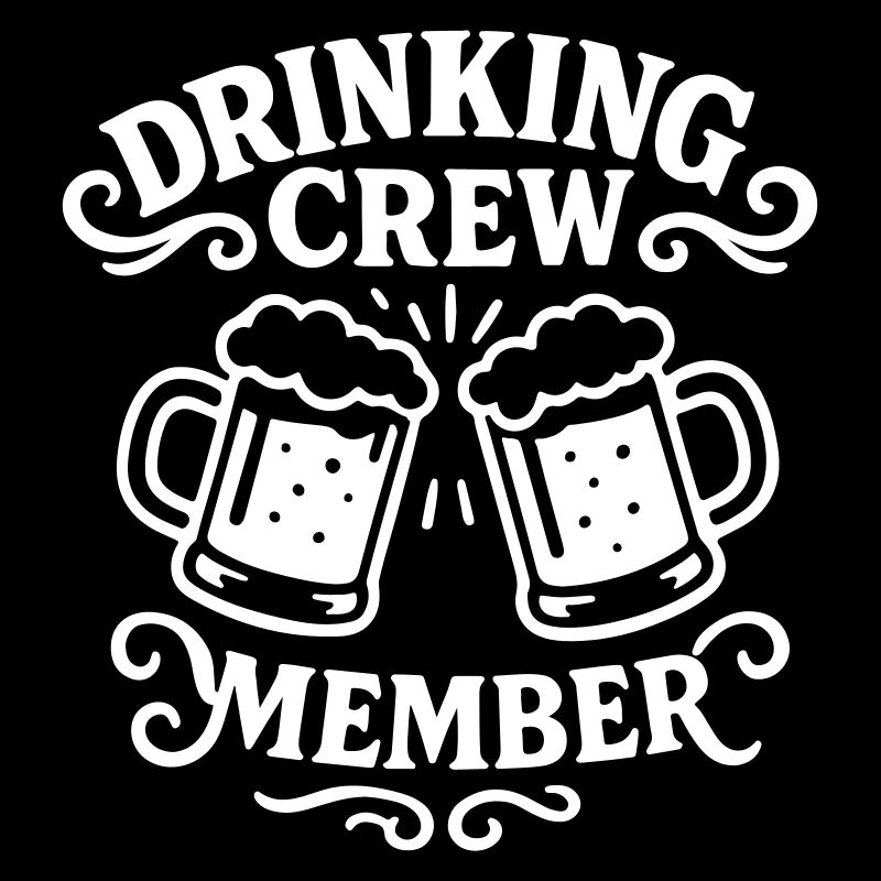 Boire de la bière Crew