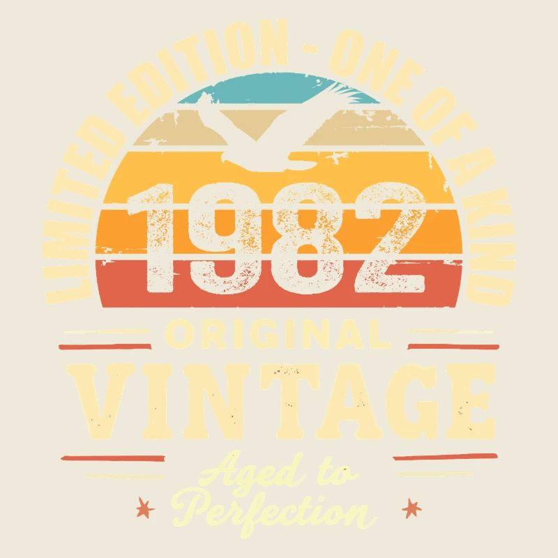 Cadeau Anniversaire 1982 Millésime 1982 Rétro 1982