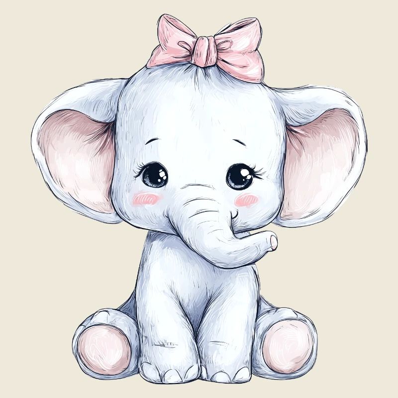 Mignon bébé éléphant