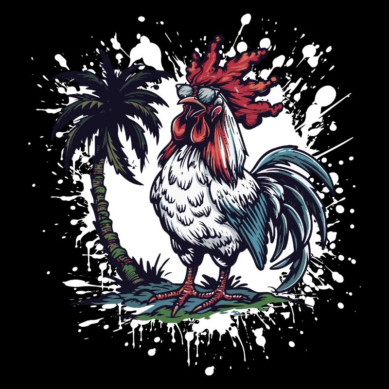 Rooster Island Palm Tree