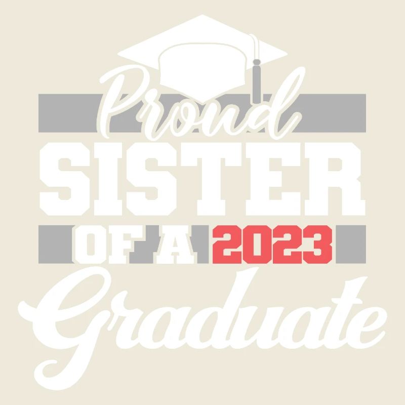 Stolze Schwester eines Abschlussgeschenks 2023