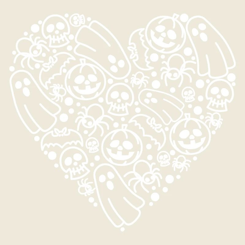 Gruseliges Halloween Zeug Herz Form Süßes oder Saures