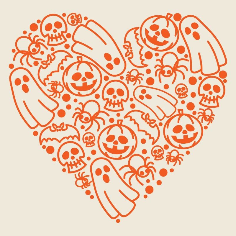 Gruseliges Halloween Zeug Herz Form Süßes oder Saures