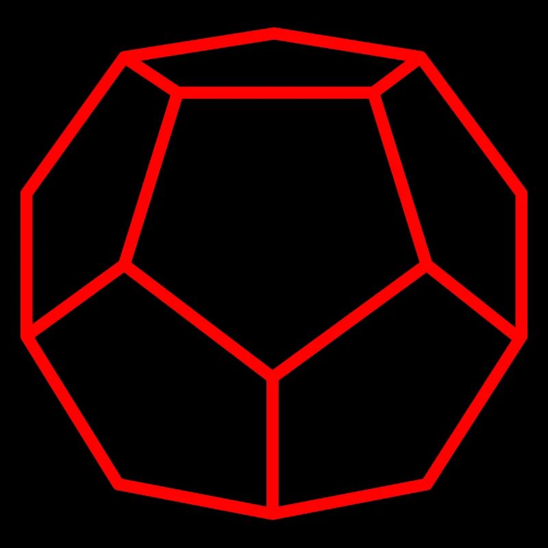 red dodecahedron