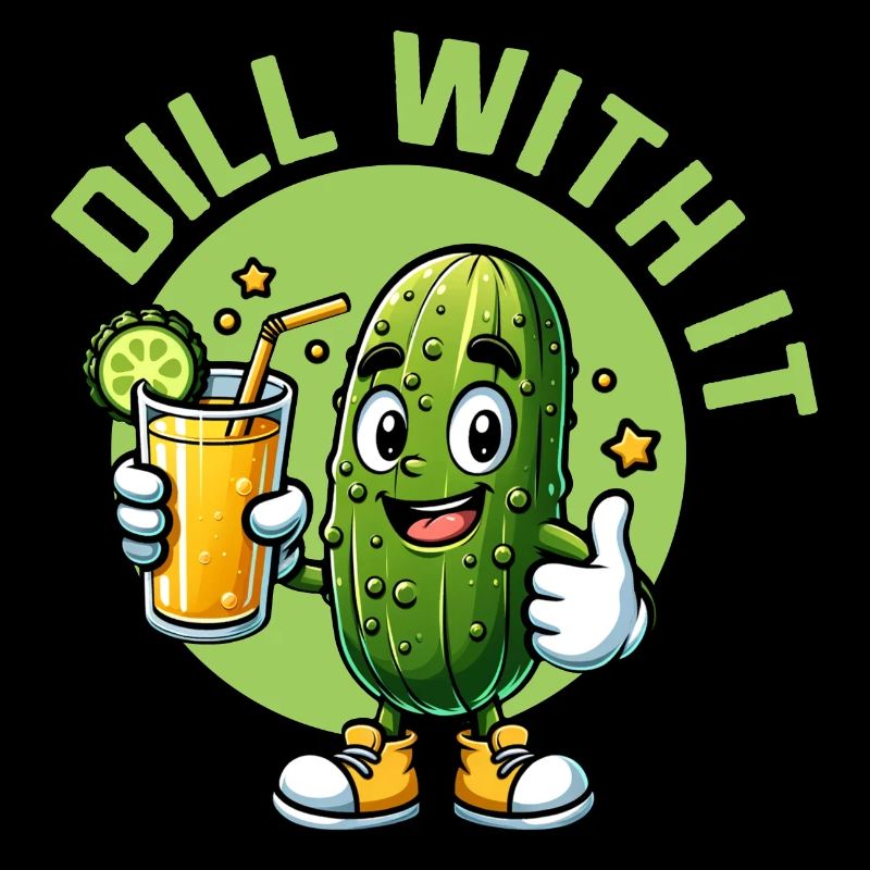 Aneth avec son cornichon Concombre végétalien