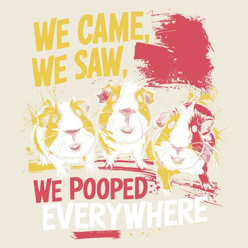 Humour de cochon d’Inde - Caca partout