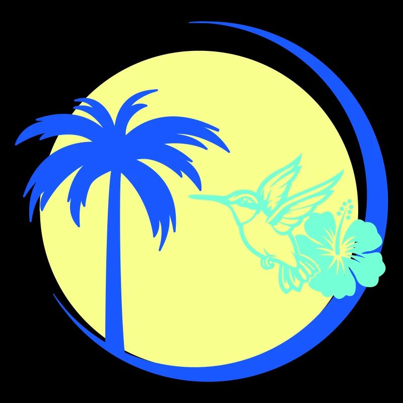 Palmier Colibri Hibiscus