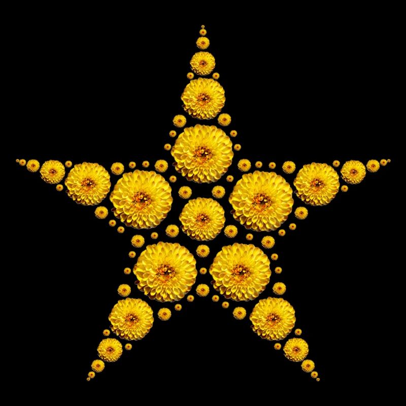 yellow dahlia star