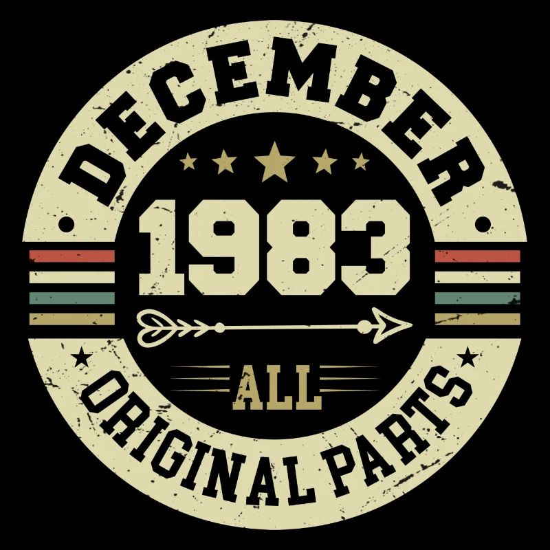 Légendes Anniversaire Décembre 1983 Naissance Cadeau
