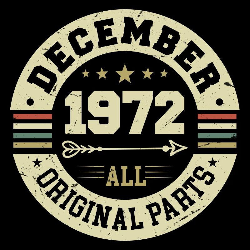 Legends Birthday December 1972 Born Gift