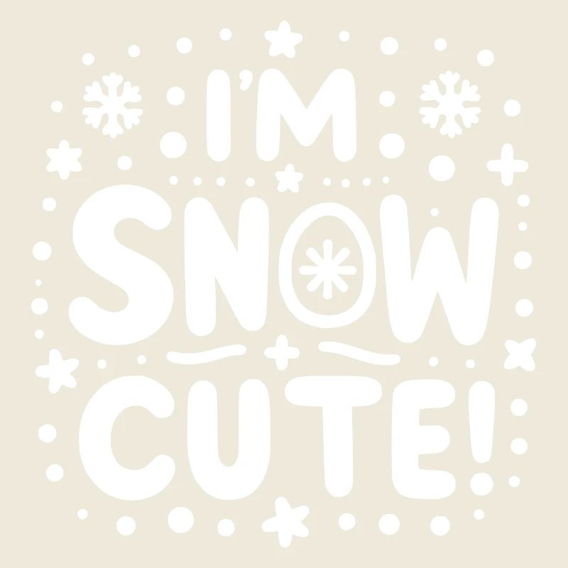 Je suis mignon comme neige