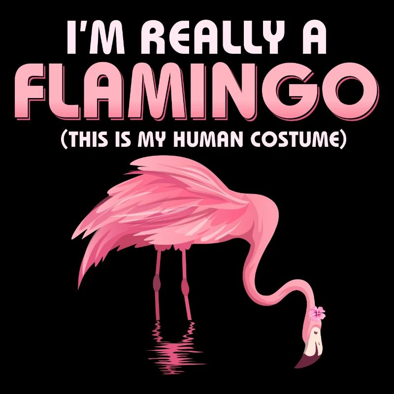 I'm Really A Flamingo Cute Pink Bird