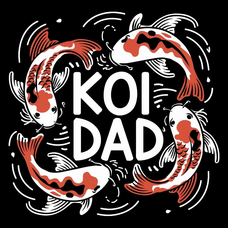Fier amateur de carpes koï avec style