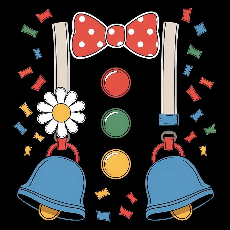 Costume de carnaval Costume de clown de carnaval