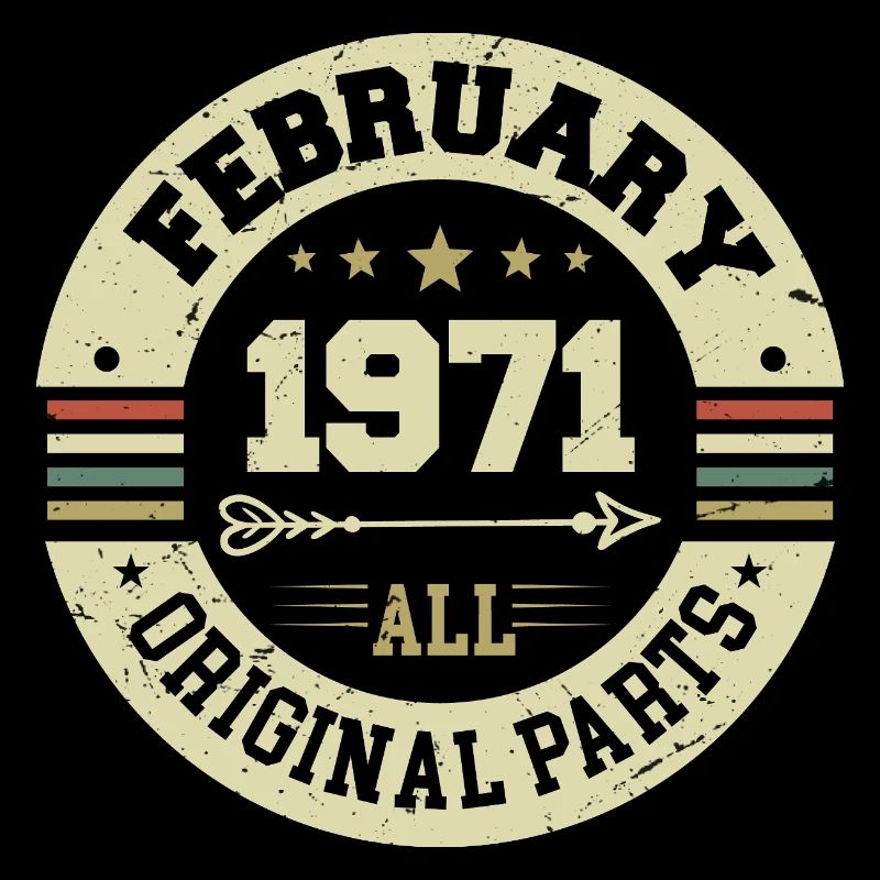 Février 1971 Vintage Cadeau d’anniversaire 1971