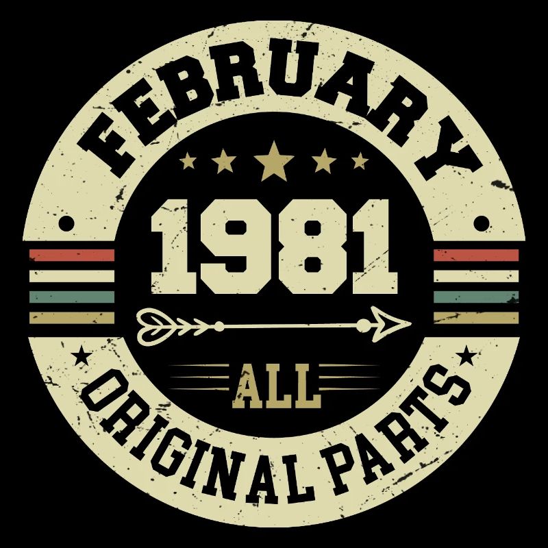 February 1981 Vintage Birthday Gift 1981