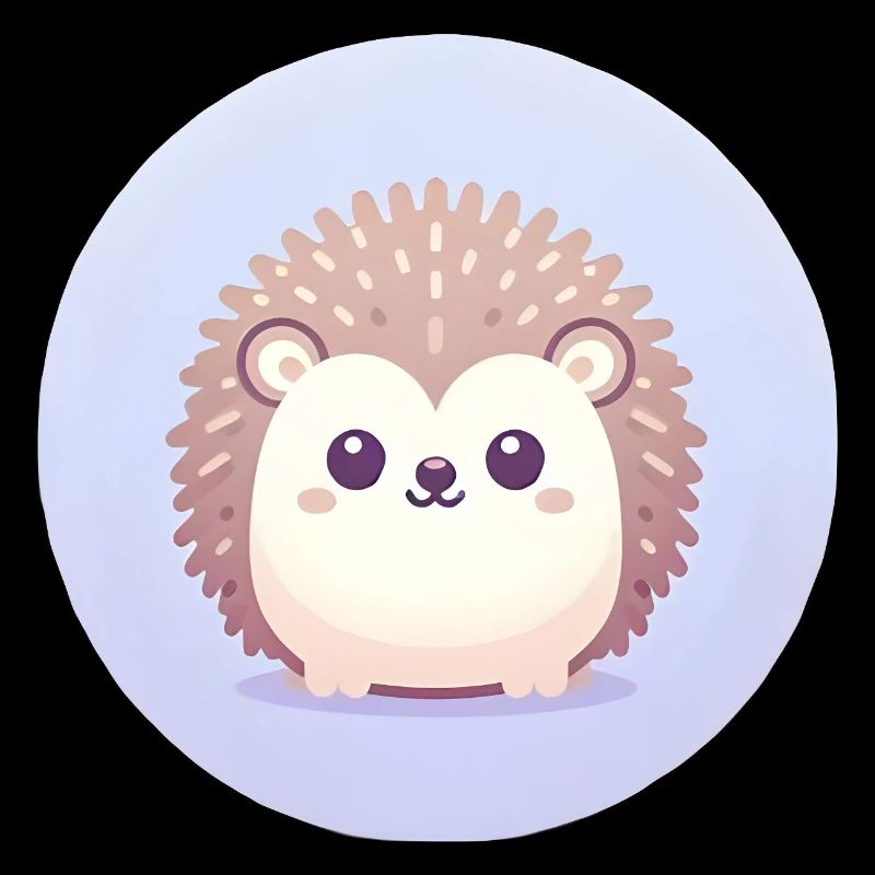 Hedgehog Cartoon Illustration