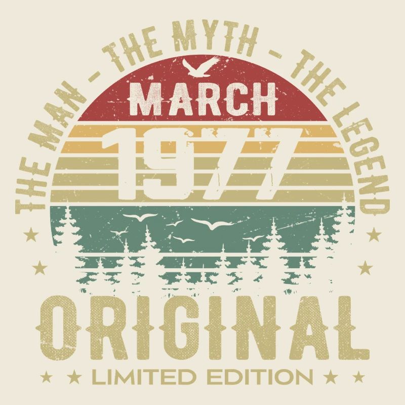 Gift for the 48th Anniversary Original March 1977