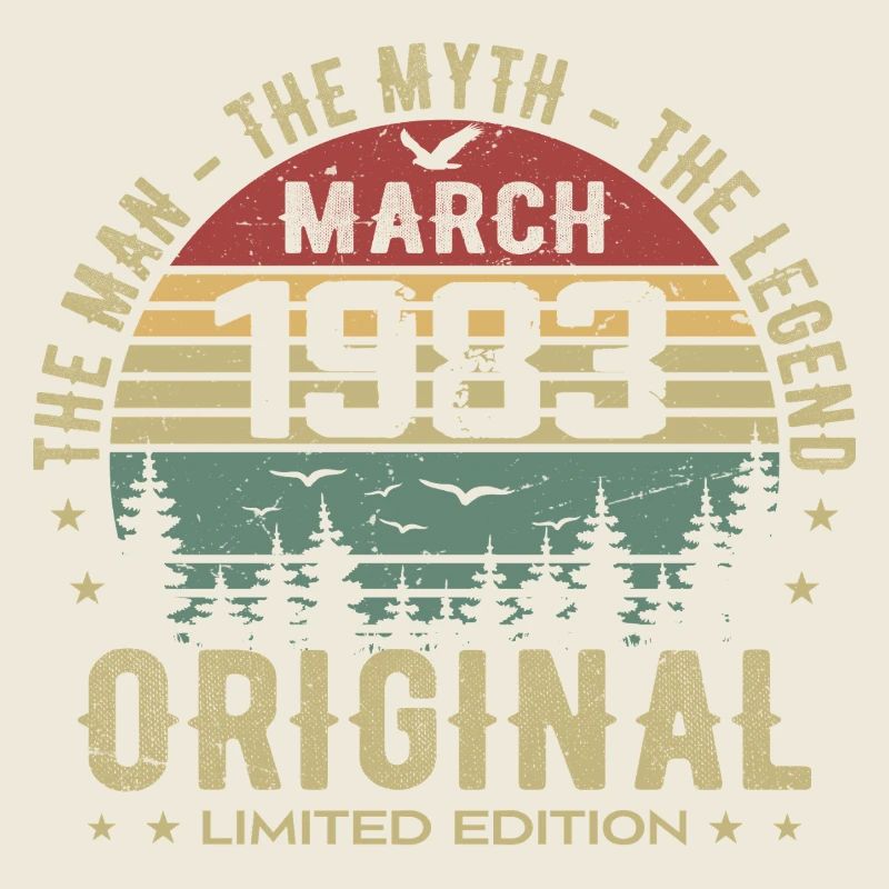 Gift for the 42nd Anniversary Original March 1983