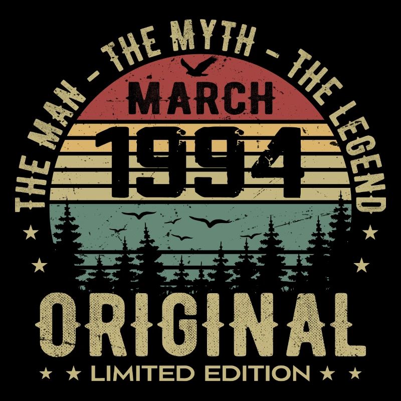 Cadeau pour le 31e Anniversaire Original Mars 1994