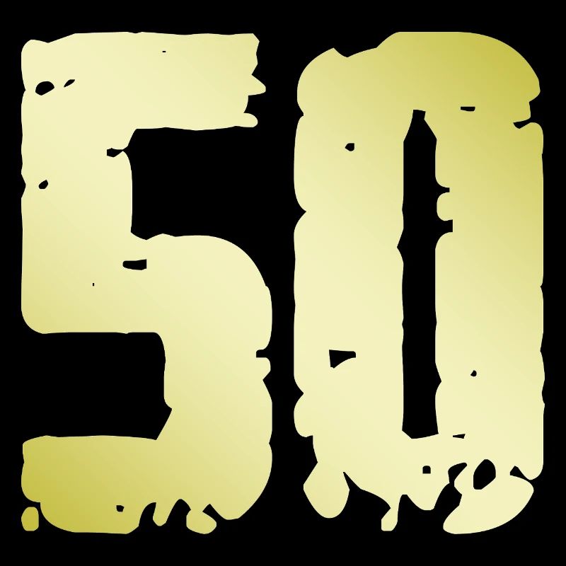 50 Number Vintage
