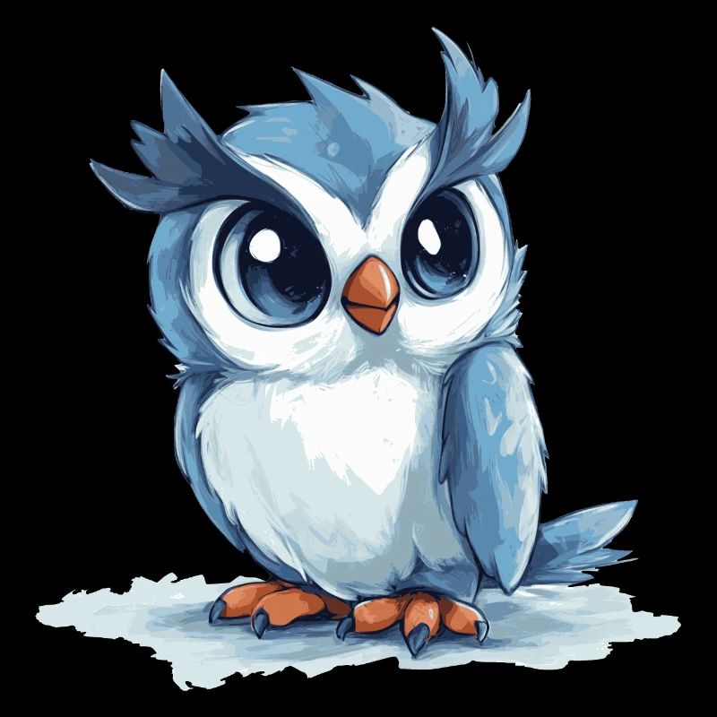 Hibou bleu
