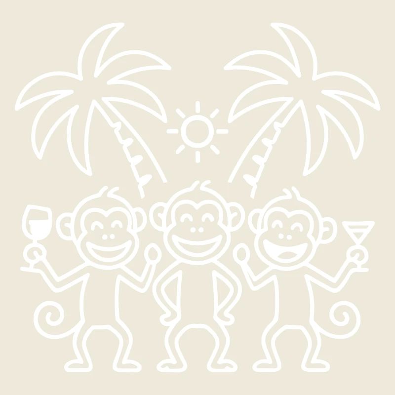 Party Monkeys Holiday Palm Trees