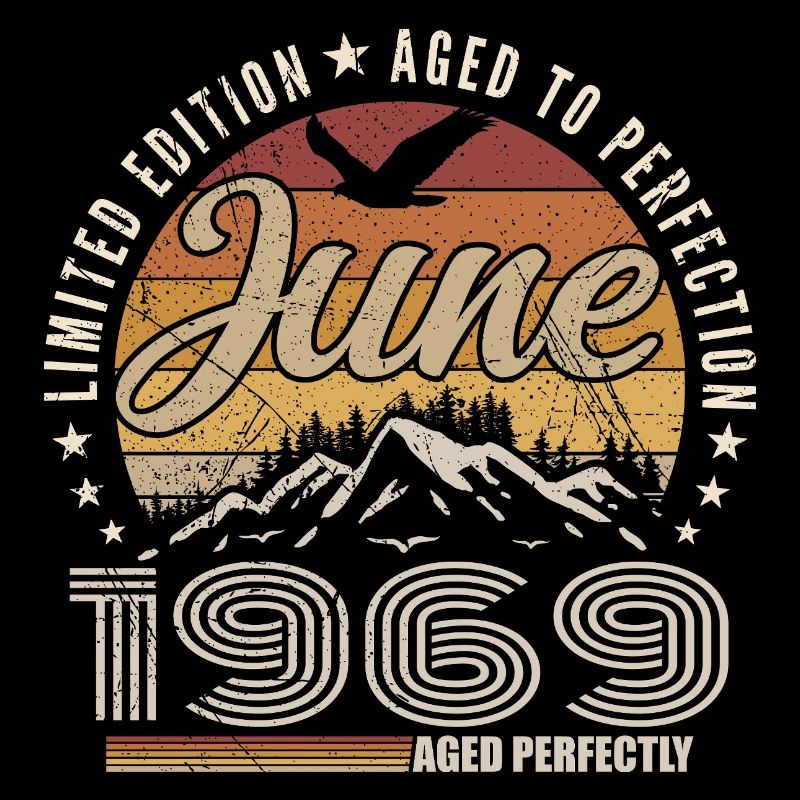 Juni 1969 Geschenk zum 56. Jahrestag Juni 1969 Retro