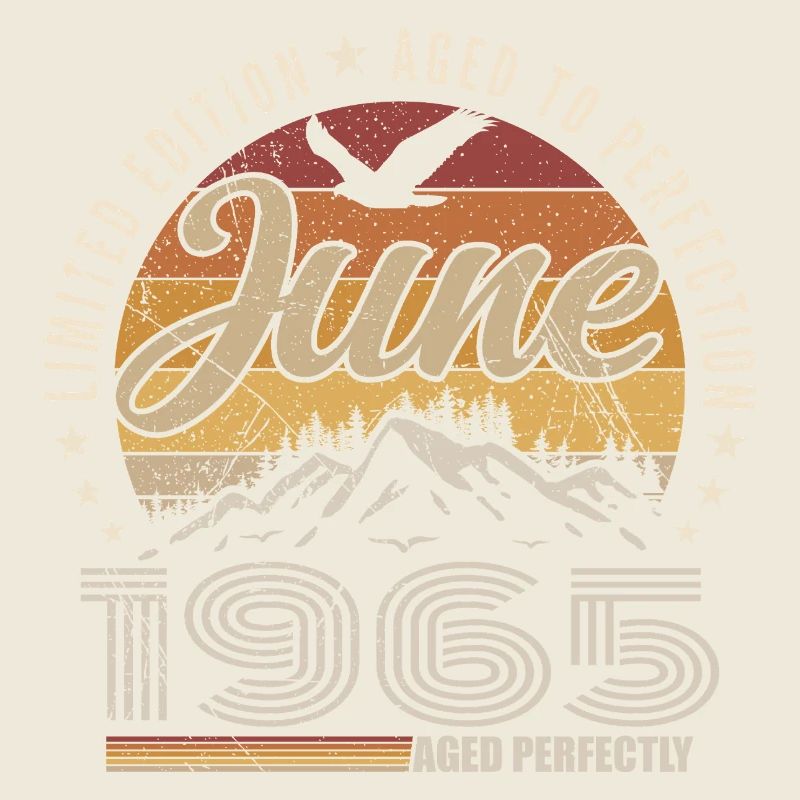 Juni 1965 Geschenk 60. Jahrestag Juni 1965 Retro