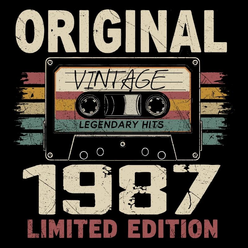 1987 Birthday Gift 1987 Vintage 1987 Retro