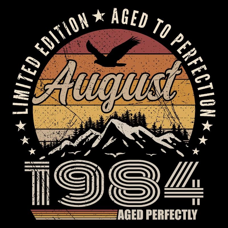 Août 1984 Retro Anniversaire août 1984 August 1984