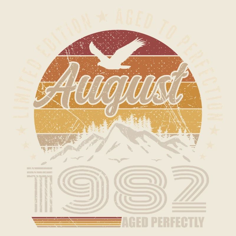 Août 1982 Retro Anniversaire août 1982 August 1982