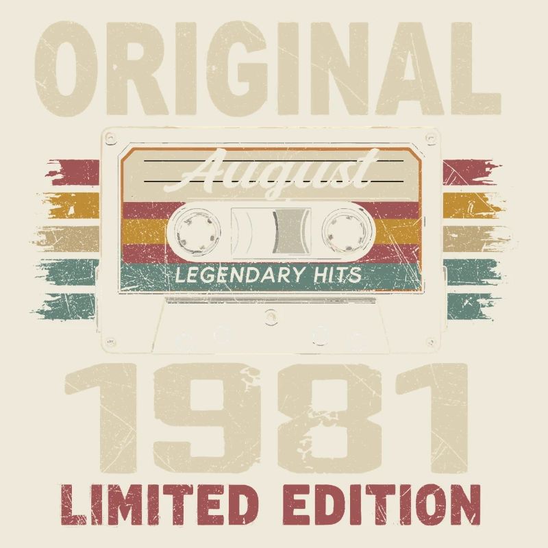 August 1981 August 1981 Geschenk August 1981 August 1981