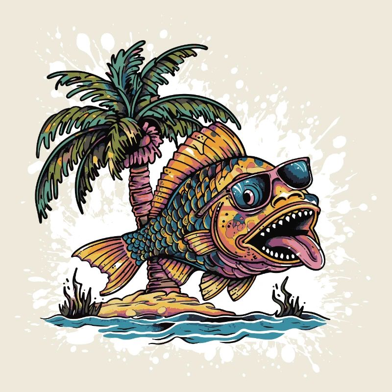 Vacances d’été au poisson piranha