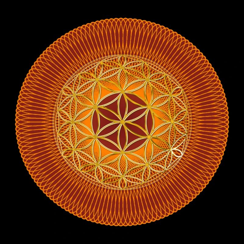 Blume des Lebens - Spirograph