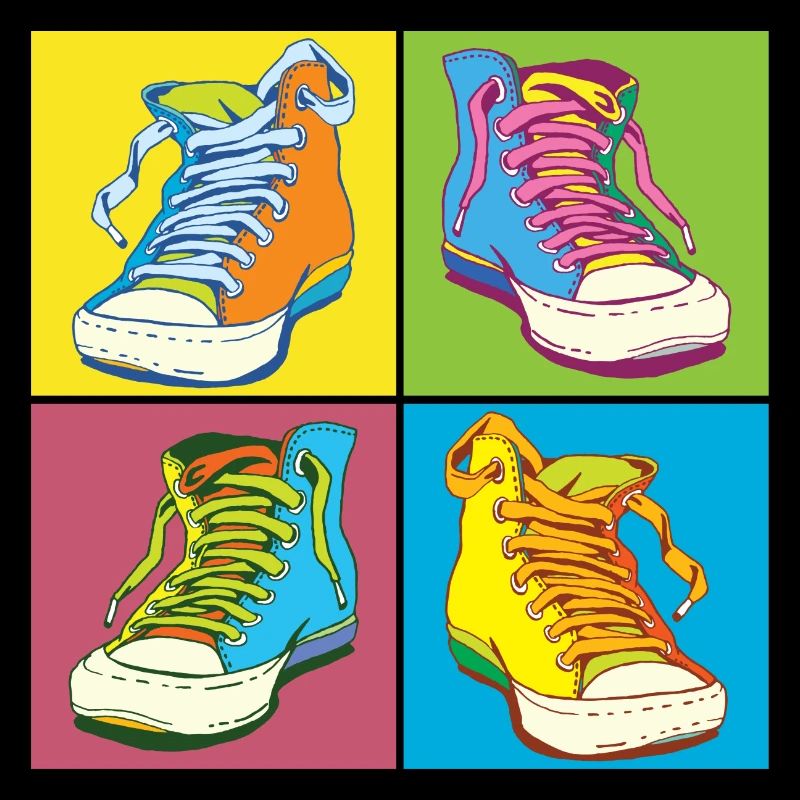 Andy Warhol Pop-Art Schuhe