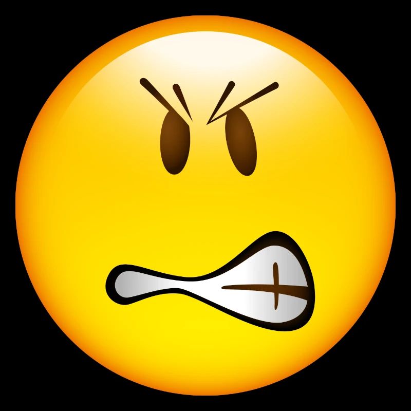 Smiley Glossy Angry