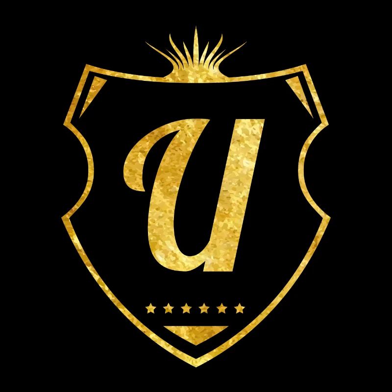 Lettre U or