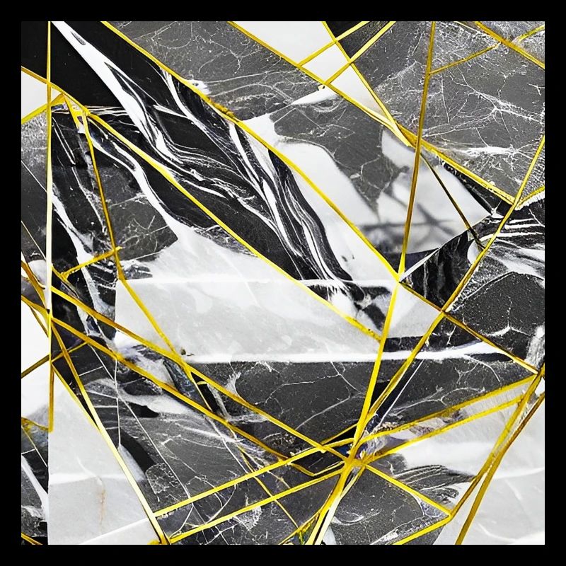 Marble Black Gold Geometric texture