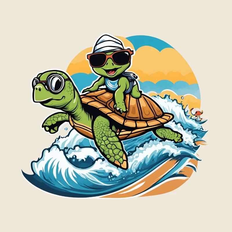 Surfer Turtle