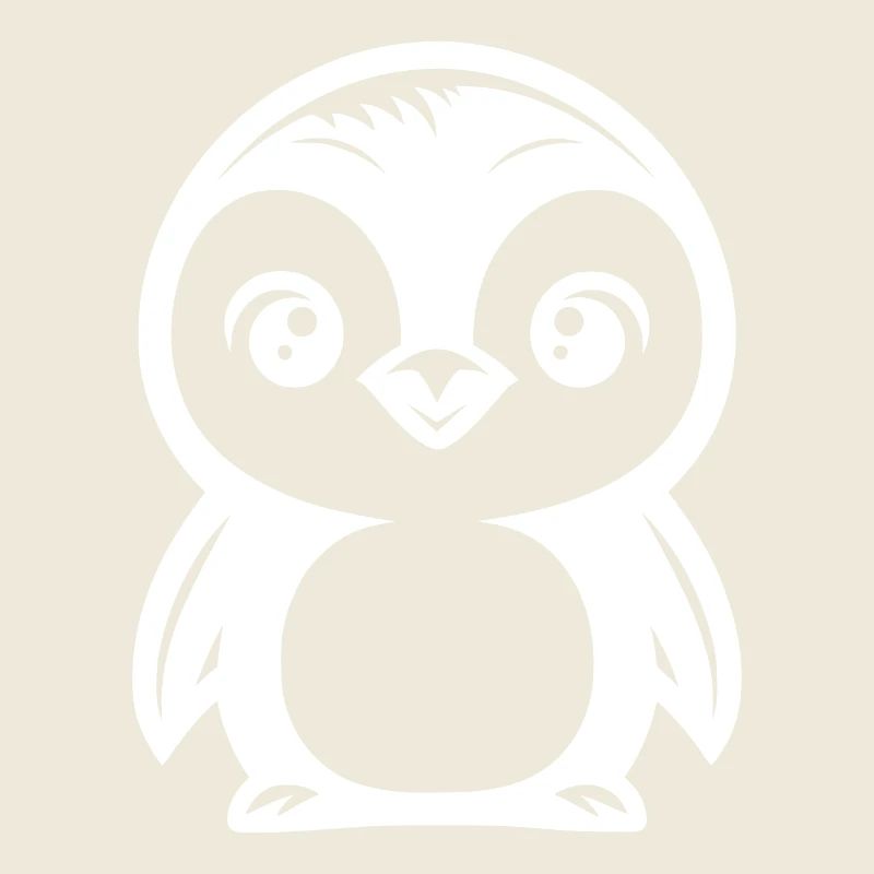 Cute Comic Penguin Drawing