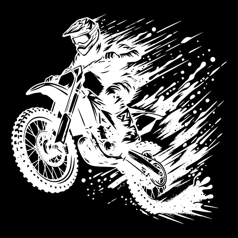 Enduro motocross avec boue et boue