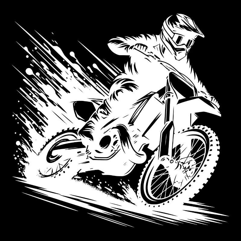 Enduro tout-terrain boue et vitesse