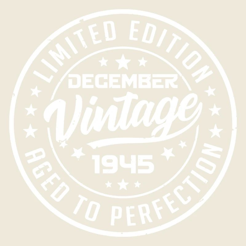 December 1945 Vintage Retro December 1945 Gift
