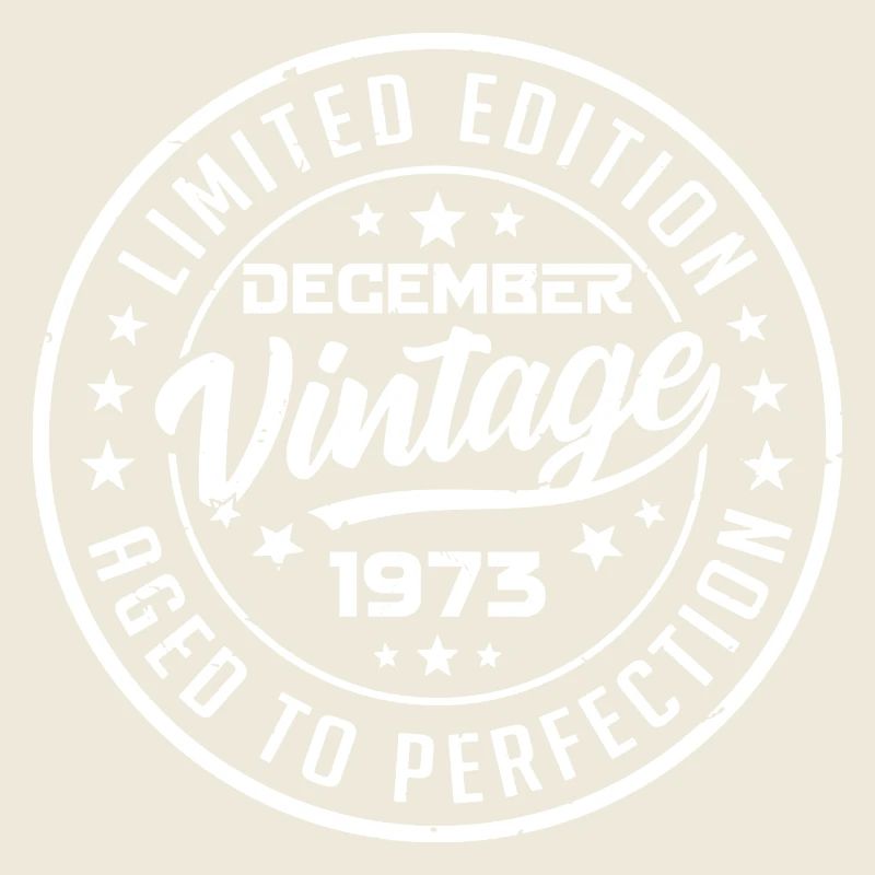 December 1973 Vintage Retro December 1973 Gift