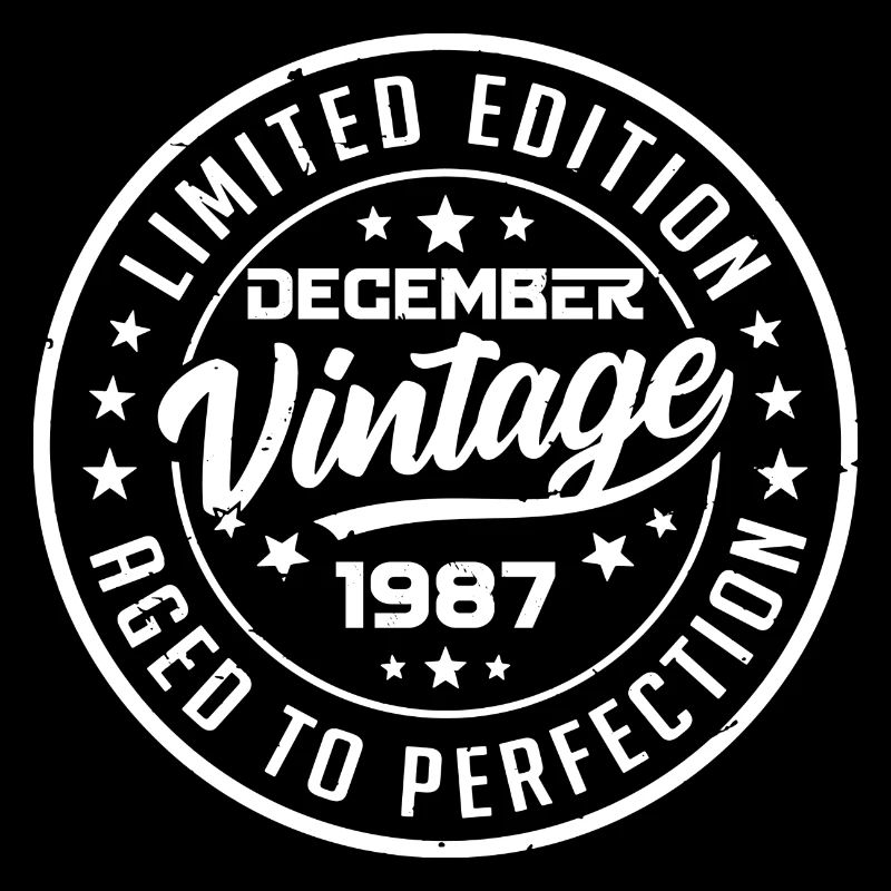 December 1987 Vintage Retro December 1987 Gift